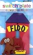 Sassafras Fido Puppy and Dog House Switch Plate Cover for Kid's Room