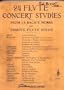 24 Flute Concert Studies From J. S. Bach's Works and Famous Flute Solos (B-432)