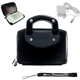 Durable High Quality Amazon Kindle DX Professional Travel Office Cover Portfolio case + Includes a 4-inch ebigvalue (TM) Determination Hand Strap + Includes a White Home Wall Charger (Accessory Pack is Also Compatible with New Kindle DX Wireless Reading Device 9.7" Display Latest Generation)
