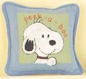 Lambs & Ivy Peek a Boo Snoopy Pillow