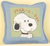 Lambs & Ivy Peek a Boo Snoopy Pillow