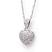 0.25 Carat 14KWG Diamond Heart Pendant