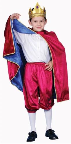 Deluxe Royal King Dress Up Costume - Maroon - Toddler T4