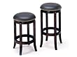 24" Espresso Swivel Bar Stool with Leather Seat By Acme