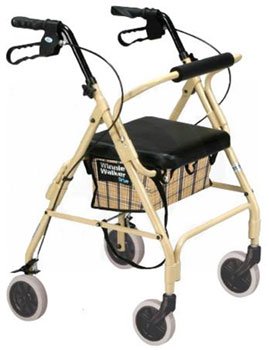 Drive Designer Winnie,Mimi Lite Deluxe Aluminum Rollator, Padded Seat, 6