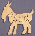 Wooden Educational Jig-Saw Puzzle - Goat
