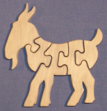 41ATSMIUQ6L Wooden Educational Jig Saw Puzzle   Goat