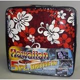 Hawaiian Print 5-pc. Seat Cover Kit - Red