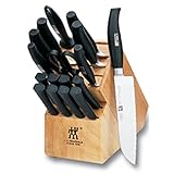 J.A. Henckels Twin Five Star 18-Piece Stainless-Steel Cutlery Set with Storage Block