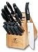 J.A. Henckels Twin Five Star 18-Piece Stainless-Steel Cutlery Set with Storage Block