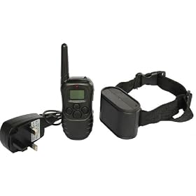 Chargerbuy Rechargeable UK 100LV 300M Remote Control LCD Display Dog Training or Anti Bark Collar (UK Plug included)