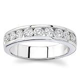 18k White Gold or Yellow Gold Channel-Set Diamond Band (H/SI2, 1 ct. tw.)