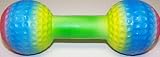 Vo-Toys Latex Stuffed Rainbow Golfball Dumbbell Dog Toy