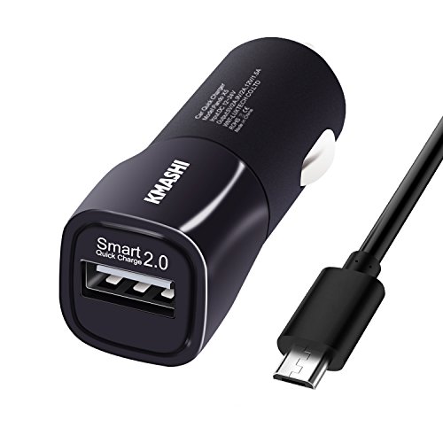 Kmashi car charger 2.0 18w portable car quick charger (…