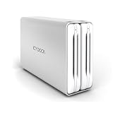 ICY DOCK MB662US-2S dual bay 3.5 SATA I & II to USB 2.0 / eSATA Screw-less external hard drive RAID enclosure for Mac & PC