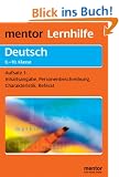 Mentor Lernhilfe Deutsch. Aufsatz 1, 8.-10. Klasse