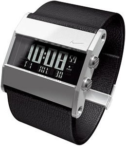 Nike Men's Oregon Series Square Digital Leather Watch #A0038-001