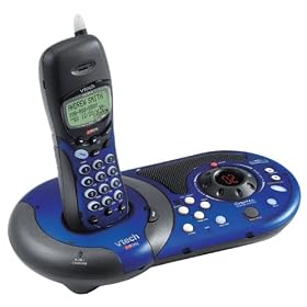 2.4 GHz Cordless Telephone with Integrated Answering Machine, Caller ID, and Headset-model:VT-2459