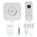 Wireless Doorbell, PAPAYAY Waterproof Wireless DoorBell Kit Plug-in Push Button with LED Indicator Over 50 Chimes for Outdoor/Indoor Use, White