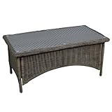 IMAGE OF Walker Edison Rattan Coffee Table, Mocha