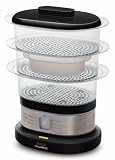 Tefal Mini Compact VC135215 Steamer, 7 Litre, Black and Metal