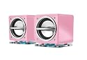 Trust CUBE Portable Netbook or Laptop Speakers (Pink)