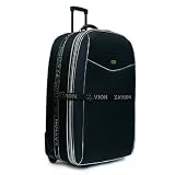 XAVION® Trolley – Koffer, Modell 8011, 57cm / Gr. M / 40 L, SCHWARZ