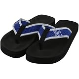 MLB Kansas City Royals Unisex Basic Flip Flops - Black (Large)