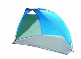 High Peak Strandmuschel Mallorca, hellblau/blau, 240 x 125 x 140 cm
