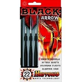 Harrows Black Arrow Steel Tip Darts
