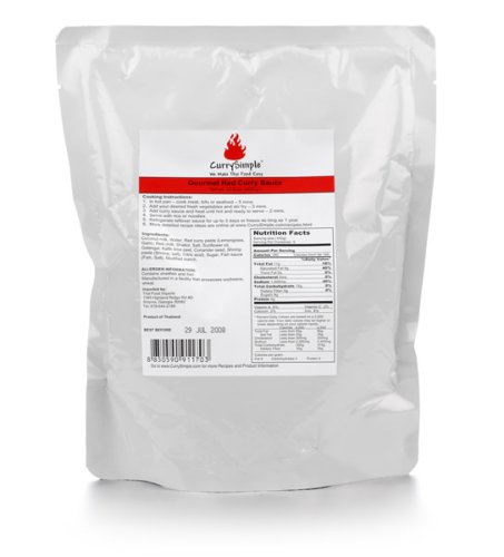 Red Thai Curry Sauce (9 Serving Family Pack)