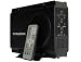 Media Mate GP-MED35-SA-BK Aluminum USB 2.0 3.5 SATA HDD Enclosure & Multimedia Player w/Remote Control (Black) - Retail