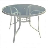 DC America FAA524227-SD Fantasy 42-Inch Table with Sand Heavy Duty Steel Construction and Powder Coated Rust Resistant Finish