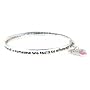 Bracelet - B150 - Bangle Style Friend Prayer ~ A Friend is Someone We Turn To When Our Spirits Need a Lift. A Friend is Someone We Treasure For Our Friendship is a Gift. A Friend is Someone Who Fills Our Lives With Beauty, Joy, etc..... + Heart Charm ~ Silver Tone Metal