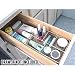 Expandable Cosmetic Drawer Organizer - bring order to the unorganized drawer (Chrome) (2