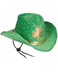 New St Patricks Day Green Cowboy Leprechaun Party Hat