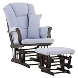 Stork Craft Custom Tuscany Black Finish Glider and Ottoman with Free lower  ....