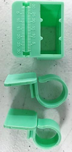 Pac Dent Autoclaveable 1 x triangular Endo organizer with integrated ruler and 2 Endo Rings (1 Large and 1 Small) for endodontic files