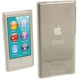 iGadgitz Clear Glossy Durable Crystal Gel Skin (TPU) Case Cover for Apple iPod Nano 7th Generation 7G 16GB + Screen Protector