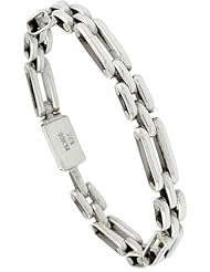 Sterling Silver Bar Link Bracelet 5/16 inch wide, sizes 8, 8.5 & 9 inch