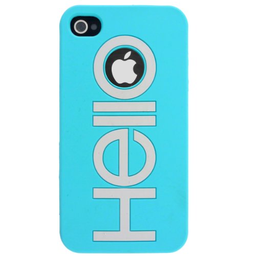 G-Cube PSSH-4B Hello Silicon Case f&uuml;r Apple iPhone 4/4S hellblau Preisvergleich