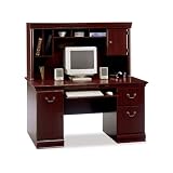 Birmingham Executive Desk with Hutch- Harvest Cherry