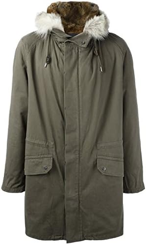 YVES SALOMON MEN'S 6WHM04390C01WA0047 GREEN ACRYLIC OUTERWEAR JACKET