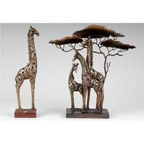 Poly-Giraffe Afrika einzeln 13 x 8 x 47 cm