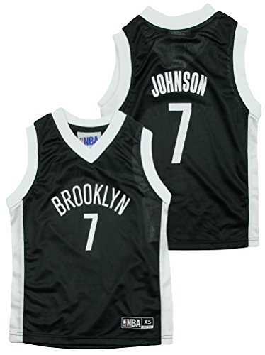 Brooklyn Nets NBA Little Boys Joe Johnson #7 Dazzle Black Jersey