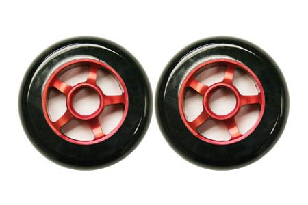 Metal Core Scooter Wheels 100mm BLACK Heavy Duty RAZOR Set with Bearings