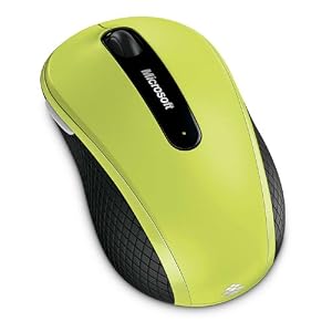 Microsoft Wireless Mobile Mouse 4000 – Lime Green