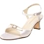 Colorful Creations Women's 58130 Anklestrap Sandal,White Dyeable Satin,5 B(M) US