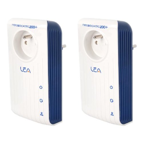 MCA - Kit Adaptateur Cpl 200Mbits Avec Prise Integrée (Vendu Par 2)