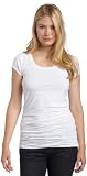 Kenneth Cole Womens Cap Sleeve Scoop Neck Tee, Ultra White, X-Small